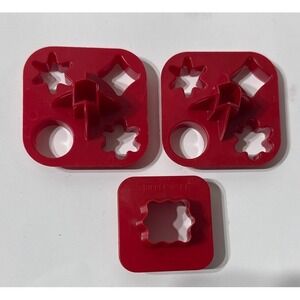 Vtg Tupperware Mini Canape Cutter Cookie Play Doh Garnish Gadgets 730 & 797 LOT‎